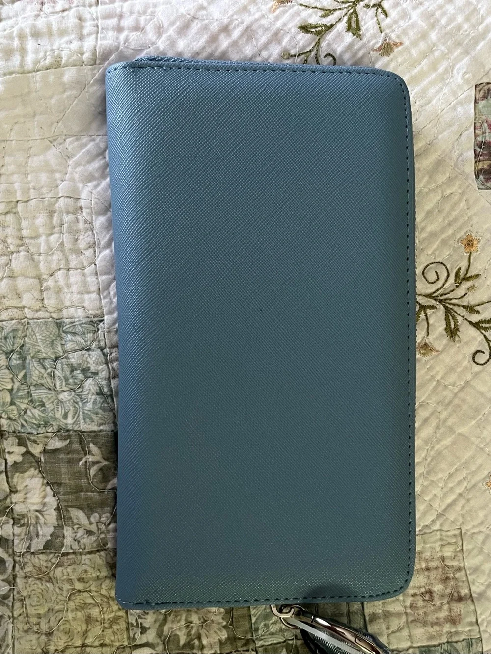 Steve Madden Zip Wallet Wristlet - Steel Blue